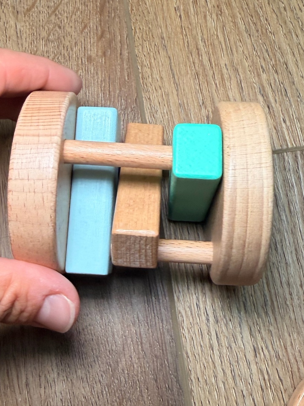 KiwiCo Panda Crate 3 Wooden Montessori Developmental Toy Rattles Transfer Discs - Picture 8 of 11